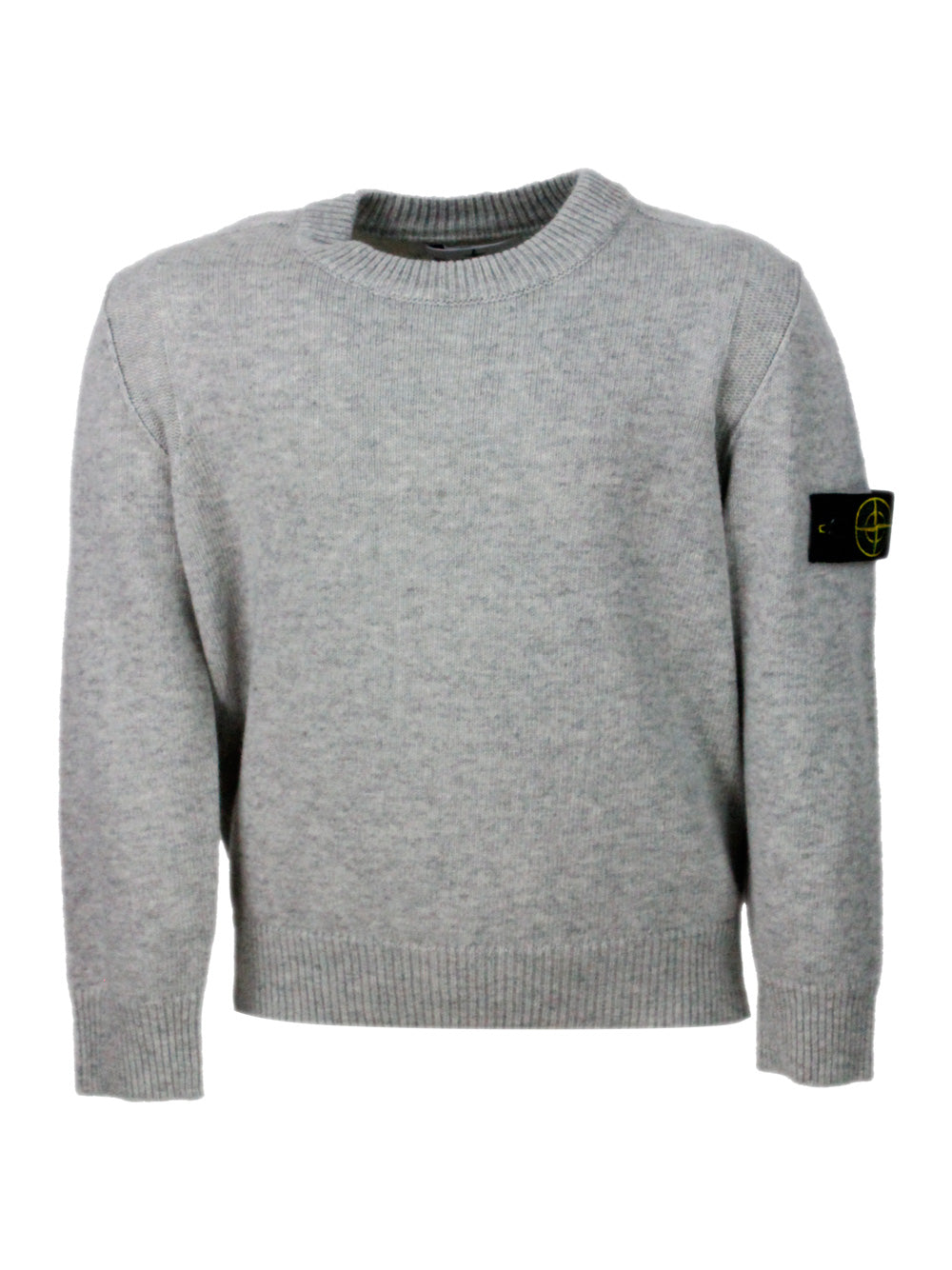 Stone Island Sweaters Melange Grey 40wv 10ws 30vi