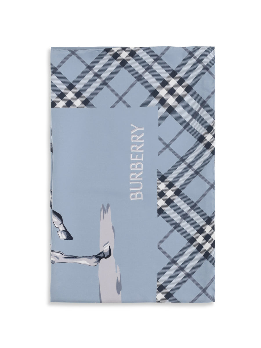 Silk Scarf Archive Knight Bank Blue