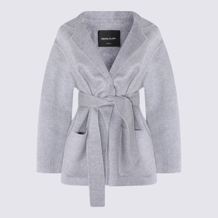 Fabiana Filippi Coats Grey _wv Se Ws Wp Pl
