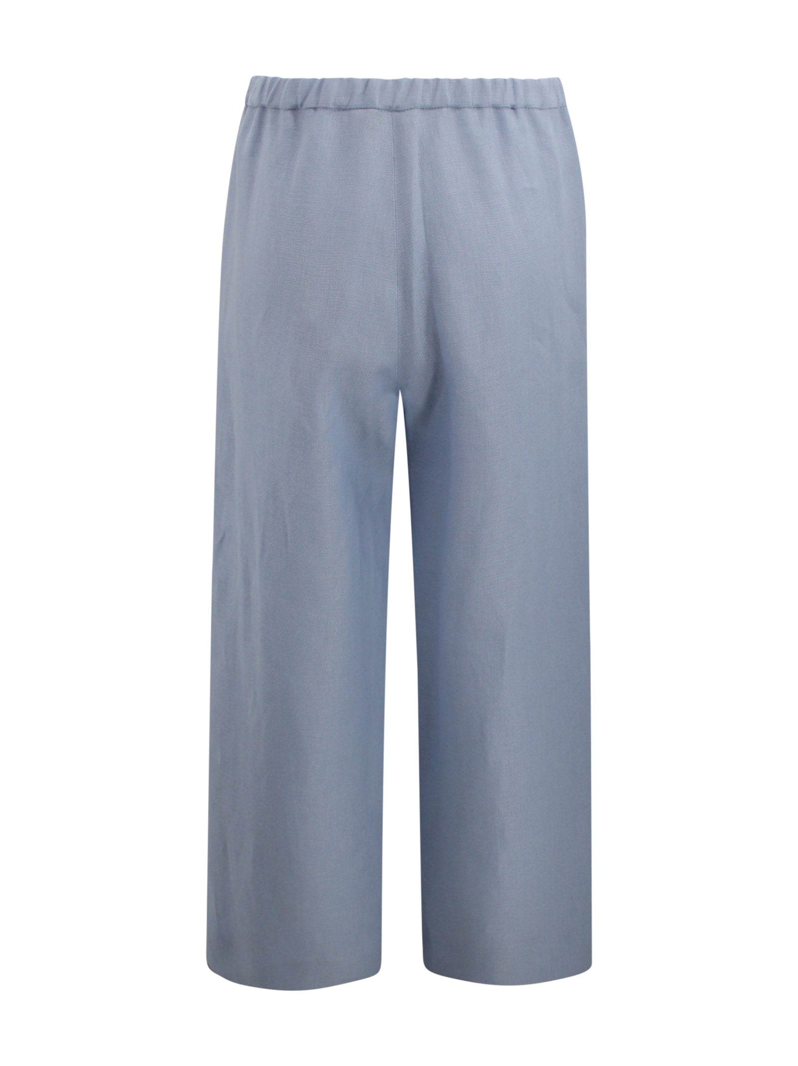 S Max Mara Trousers Clear Blue Linen
