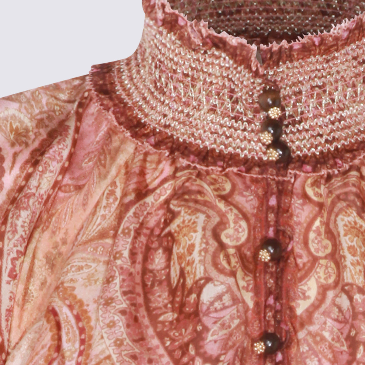 Zimmermann Top Tapestry Burgundy Multi _silk