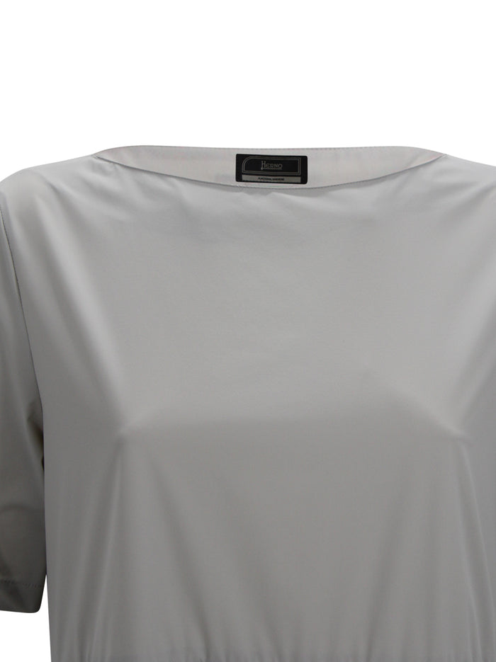 Herno Dresses Grey Polyamide