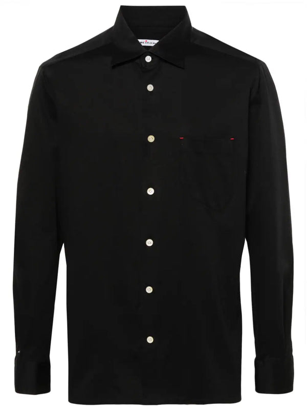 Kiton Cotton 100% shirt in black