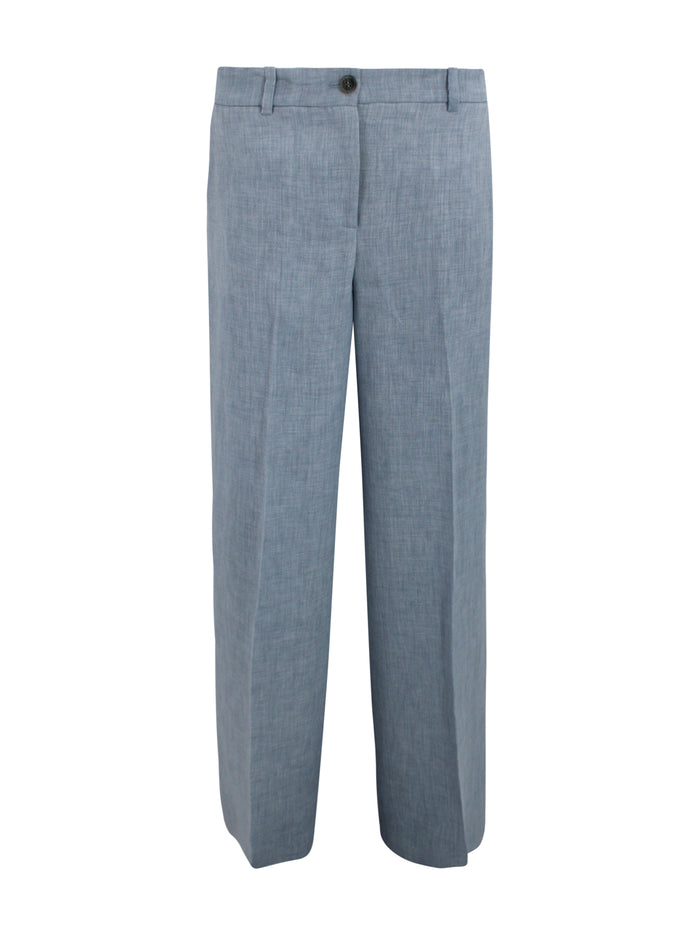 Parosh Trousers Clear Blue Linen