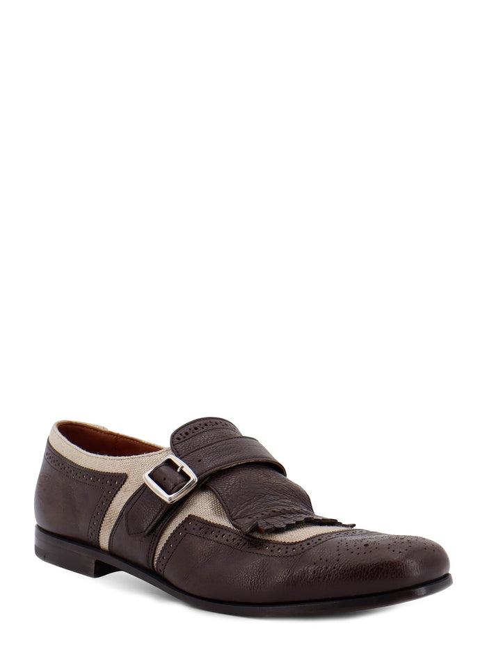 Churchs Flat Shoes Ebony Ecru