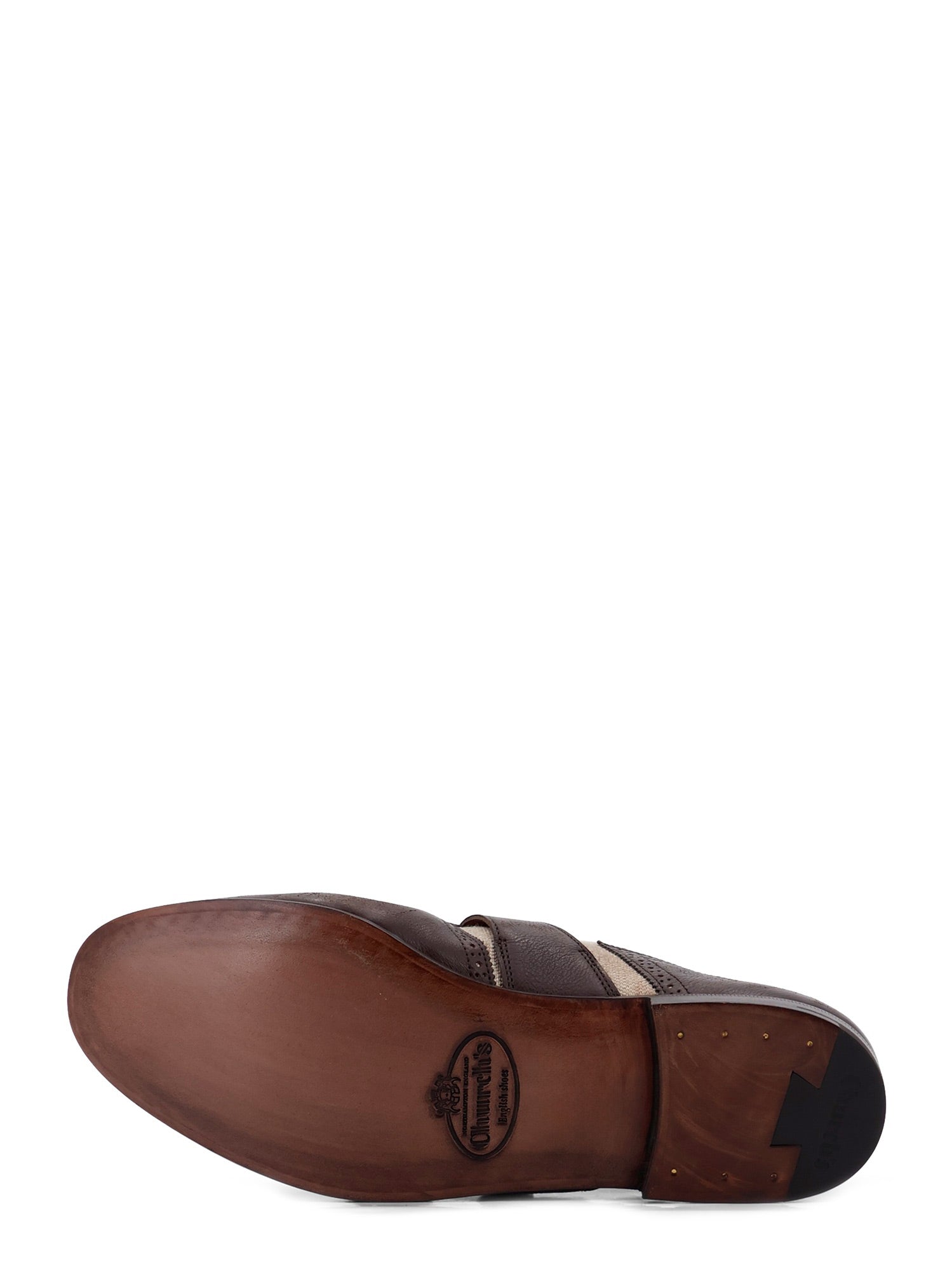 Churchs Flat Shoes Ebony Ecru