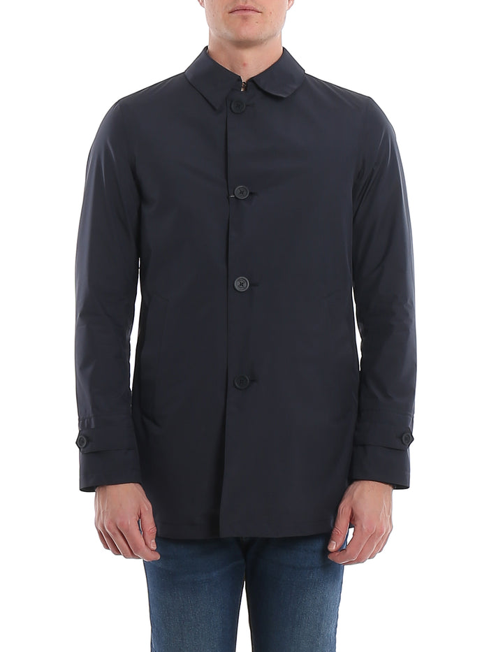 Raincoat Gore 2l Blue Polyester Trench