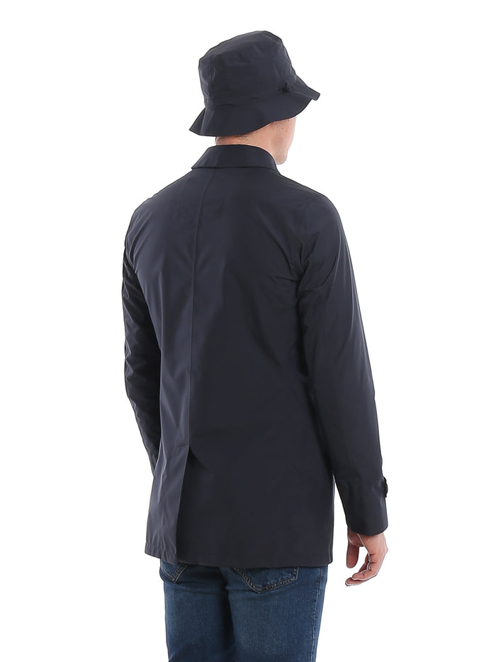 Raincoat Gore 2l Blue Polyester Trench