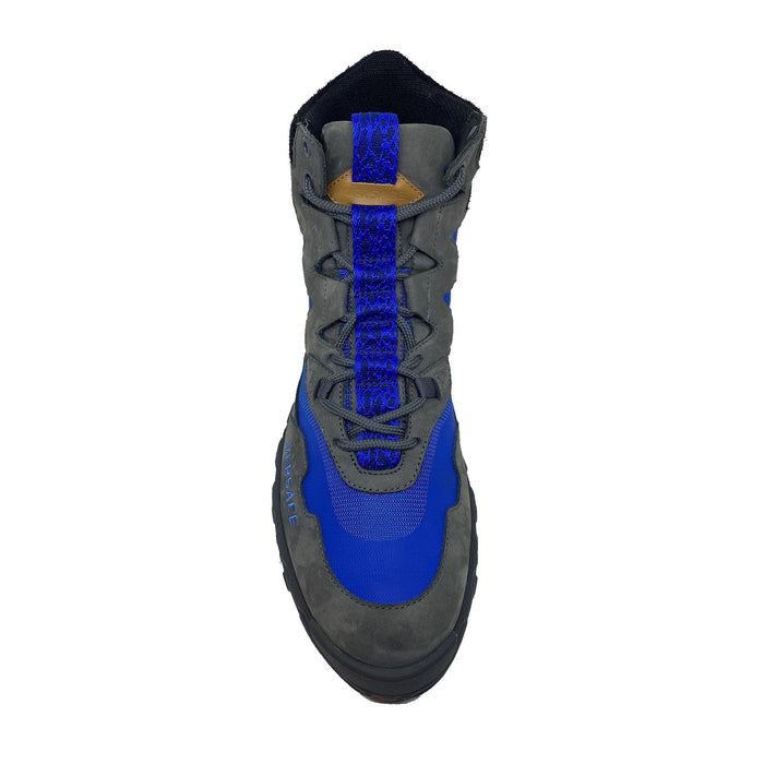 Suede Hiking Boots Gray Leather