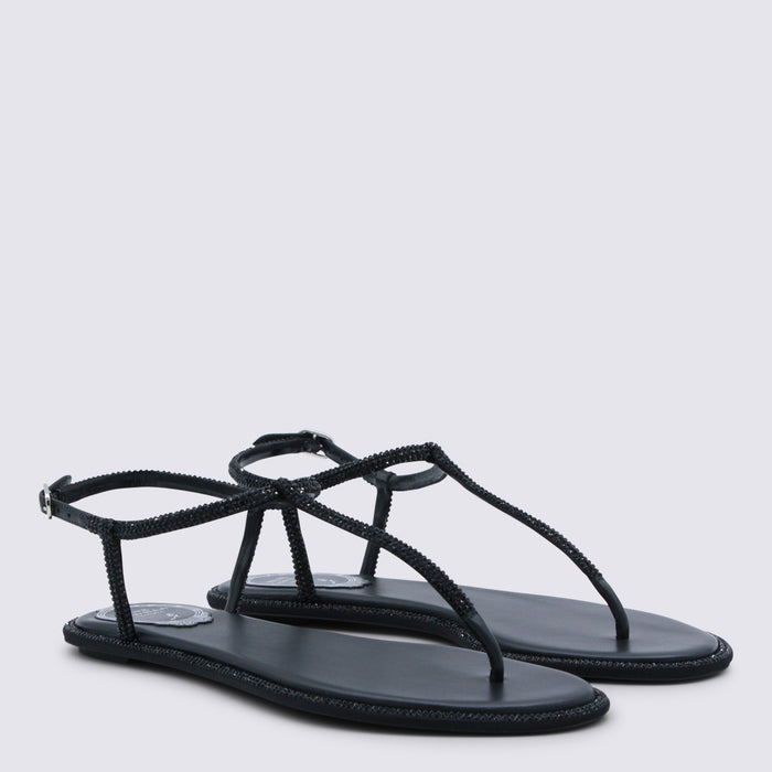 René Caovilla Flat shoes Black Sole El Cover Co Le Pu Pl Vi