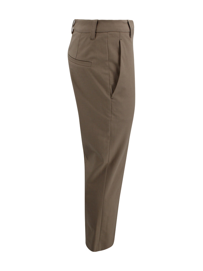 Brunello Cucinelli Trousers Brown Cotton