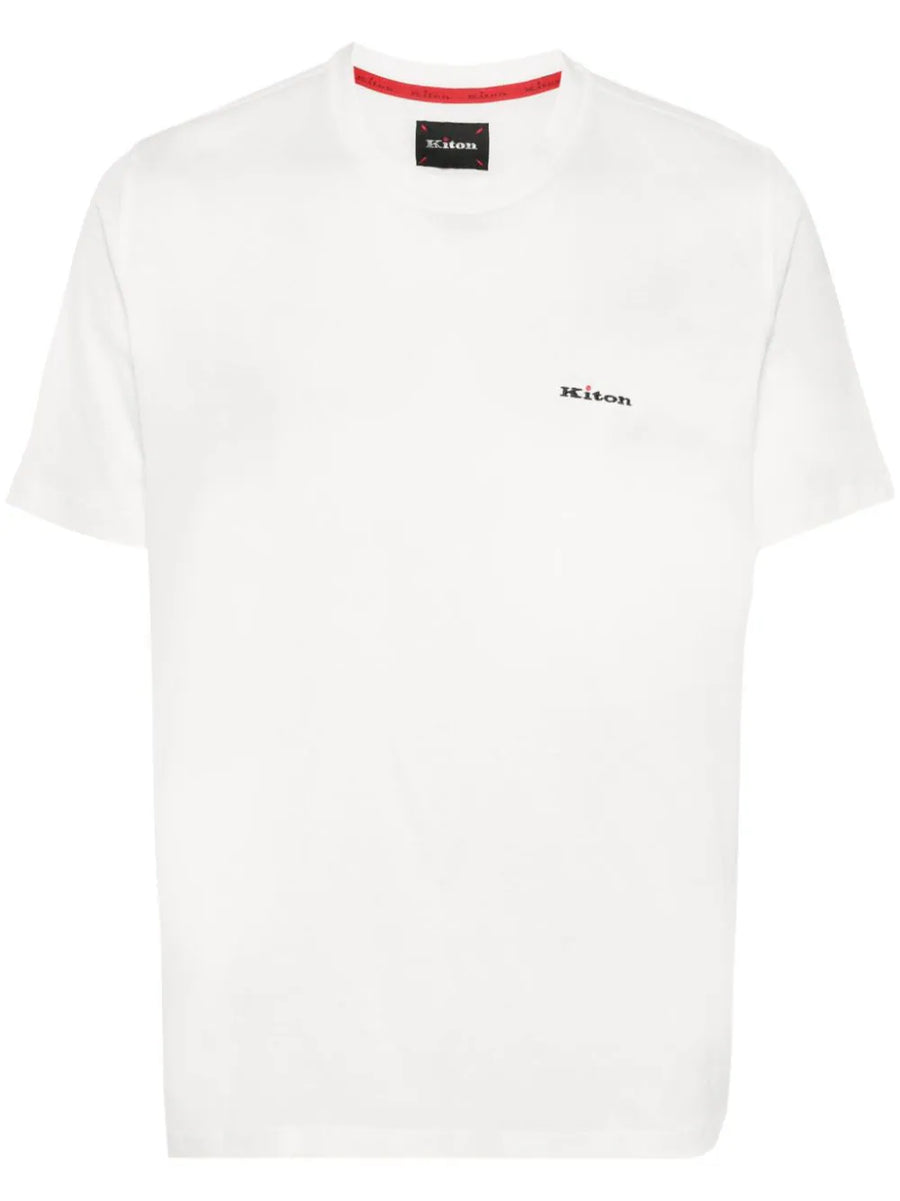 Kiton Cotton 100% t-shirt in white