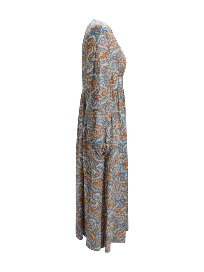 Max Mara Weekend Dresses Clear Blue Silk