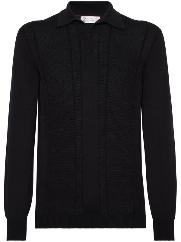 Brunello Cucinelli Cotton 100% polo in black