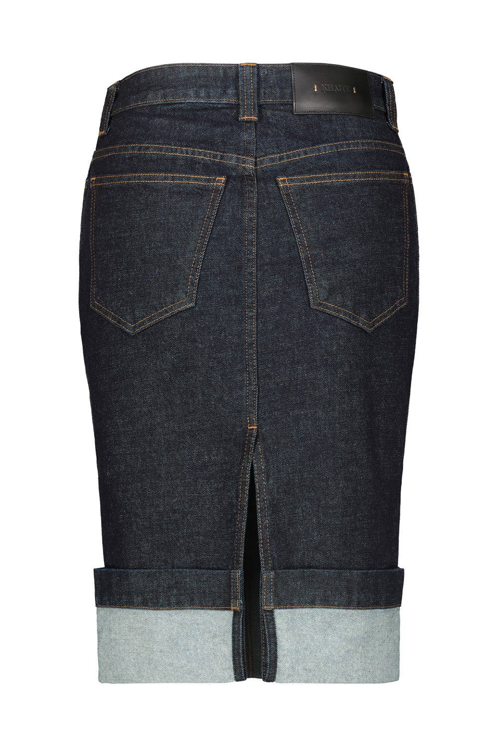 Kendra Skirt In Benson Blue Cotton Gonna