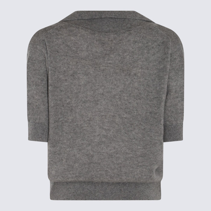 KHAITE T-shirts and Polos Warm Grey _ch Ea