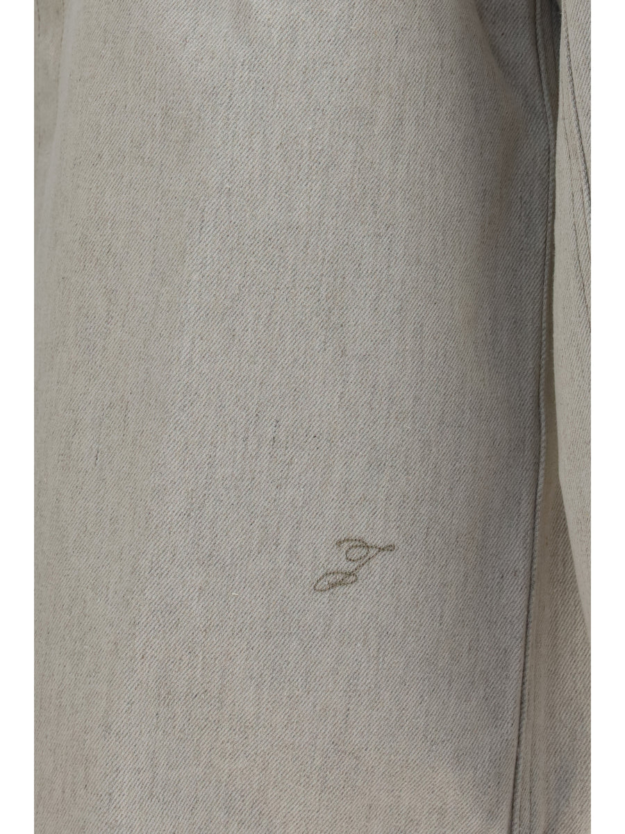 Denim Shirt Amelo-De-Nîmes Light Beige Cotton