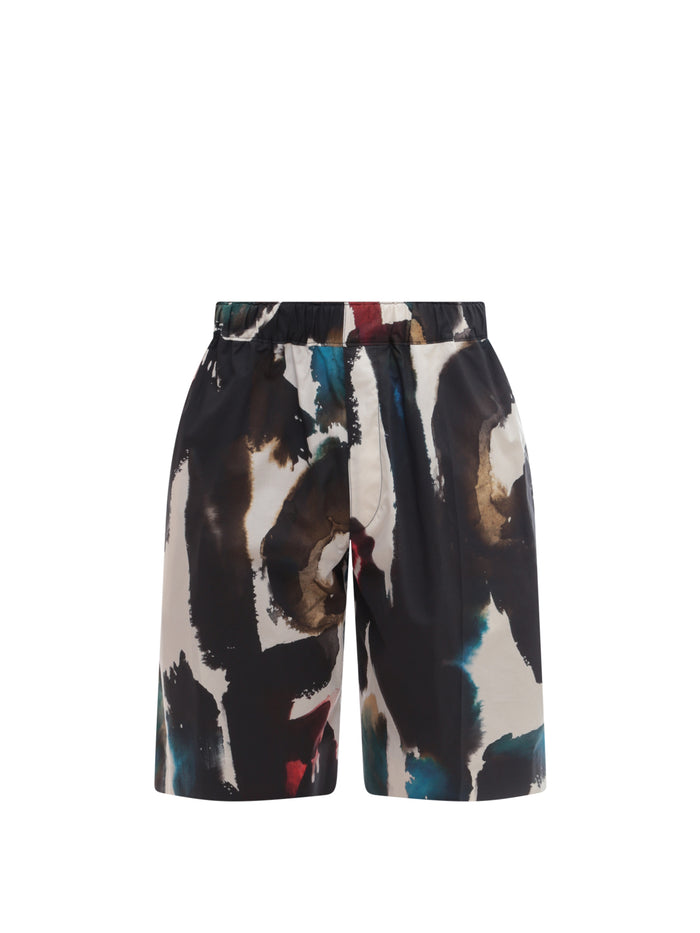 Alexander McQueen Shorts MultiColour Cotone Organico