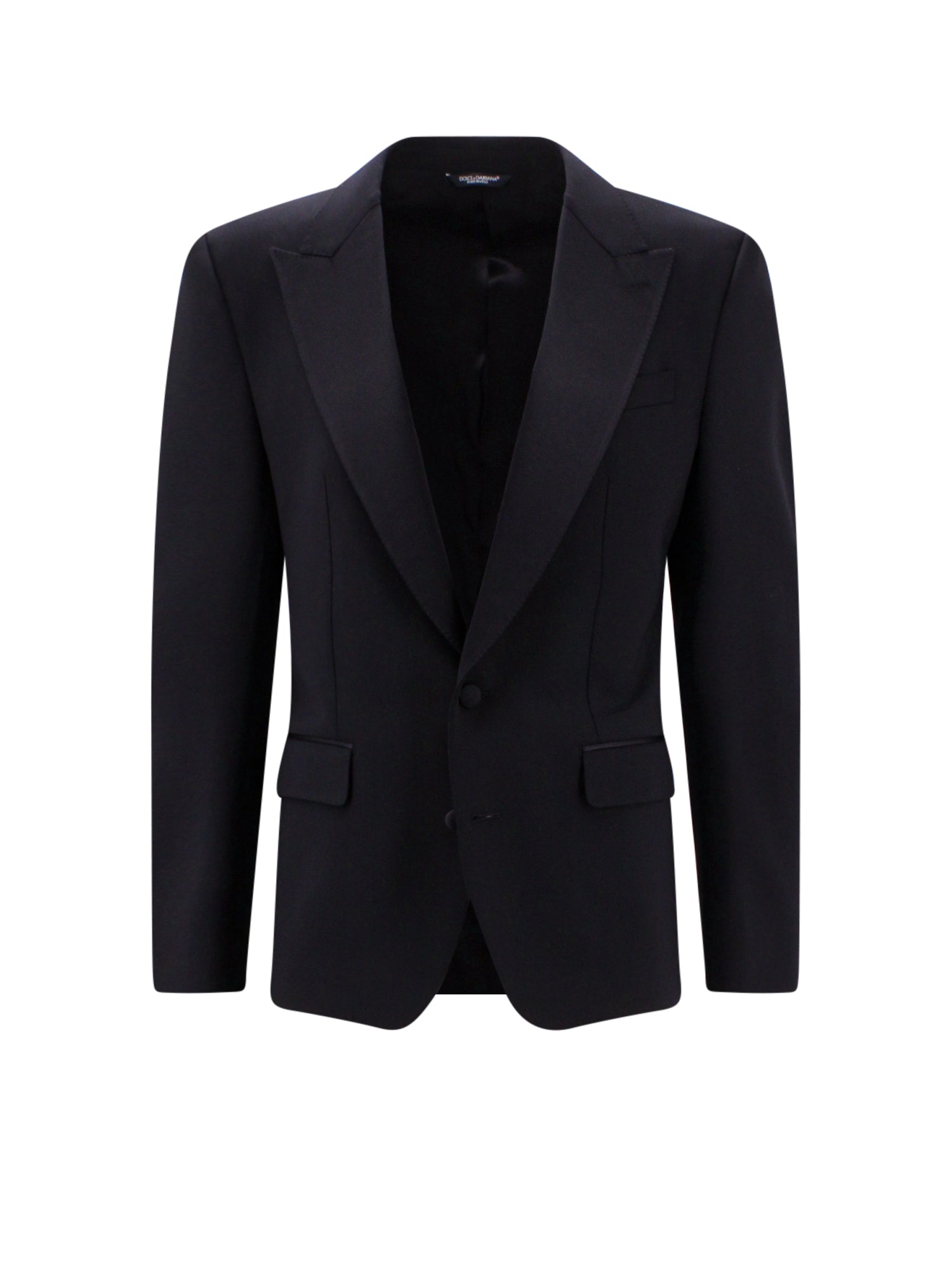 Dolce & Gabbana Clothing Black Lana Seta Elastan Poliestere