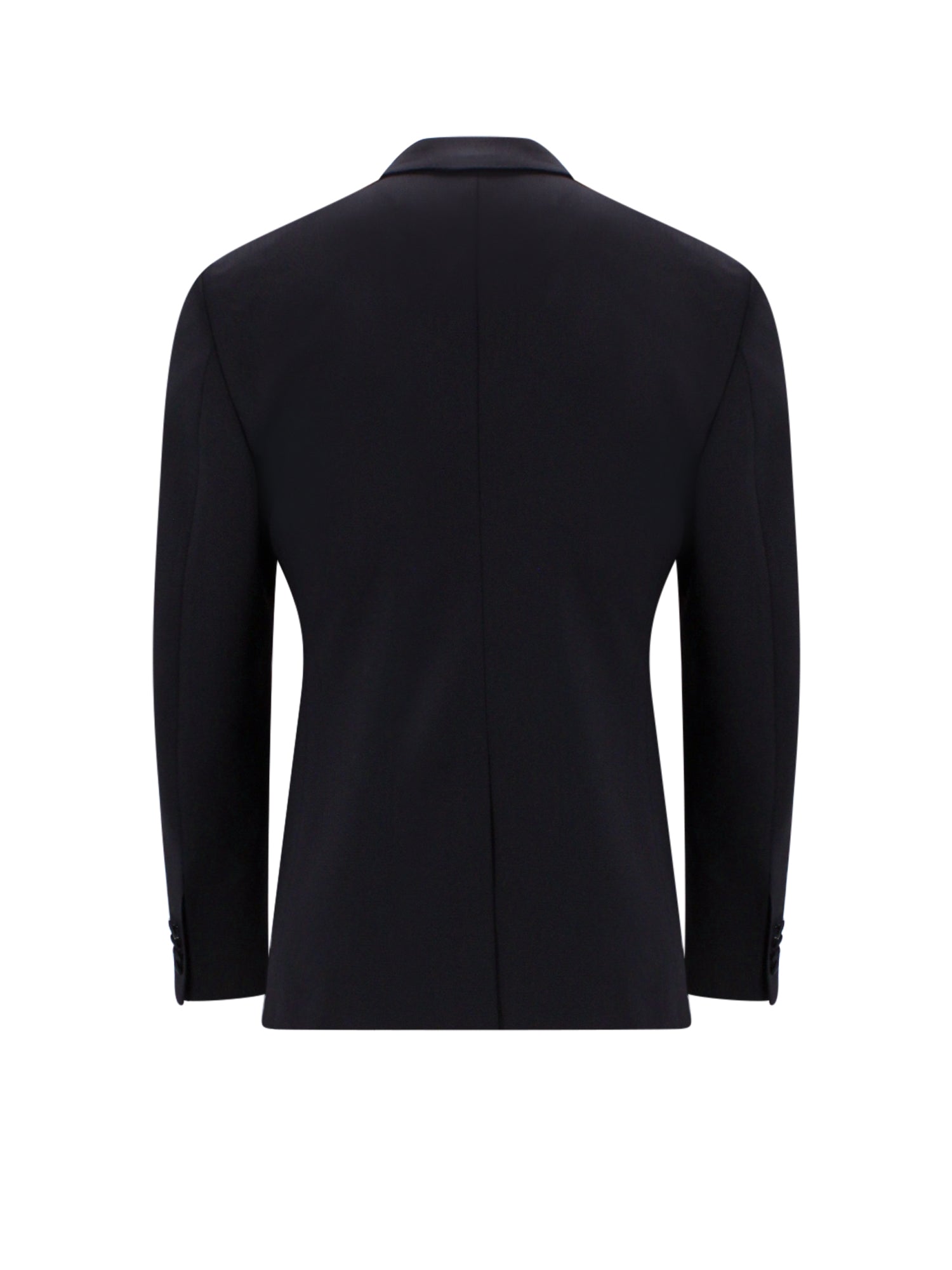 Dolce & Gabbana Clothing Black Lana Seta Elastan Poliestere