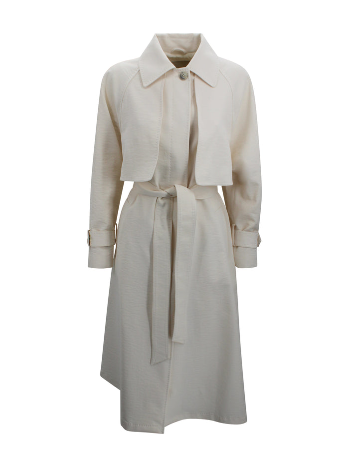 Herno Coats Ivory Polyester