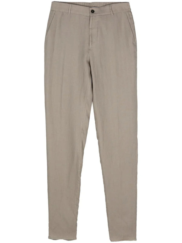 Peserico Outer: Linen/Flax 100% trousers in sage