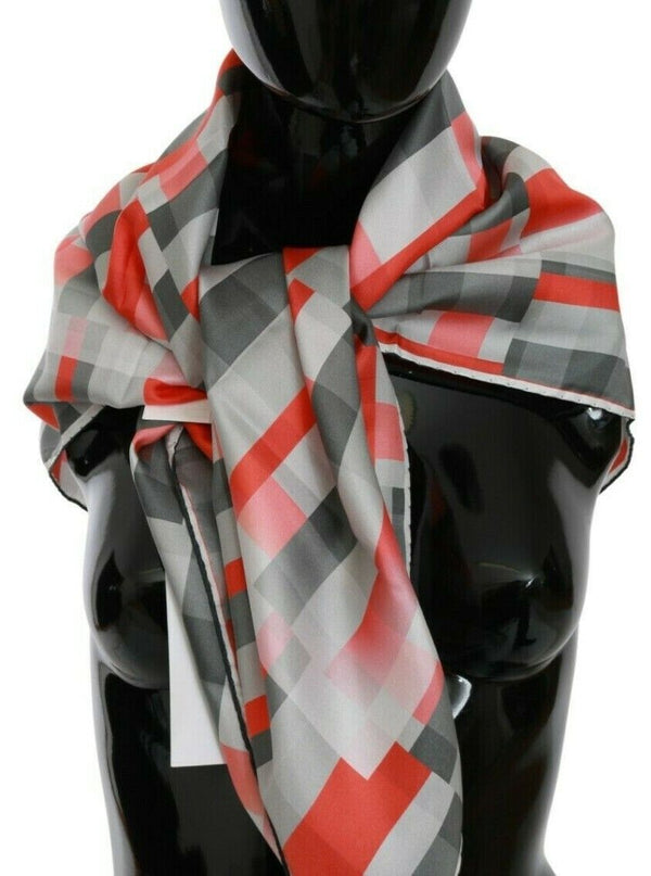 Costume National 100% Silk shawl in red