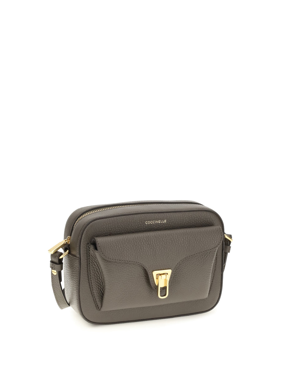 Shoulder Bag Beat Soft Taupe Calf Leather