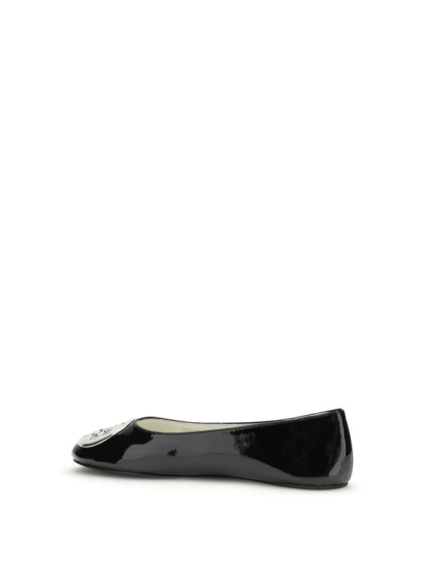 Ballet Flats Reva Patent Leather Black Perfect Calf Ballerina Shoes