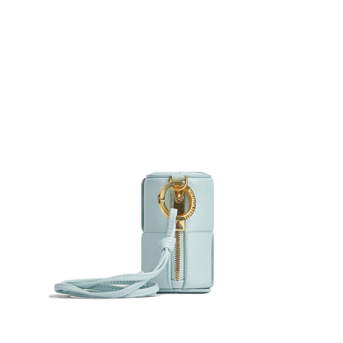 Leather Coin Purse Blue Lamb