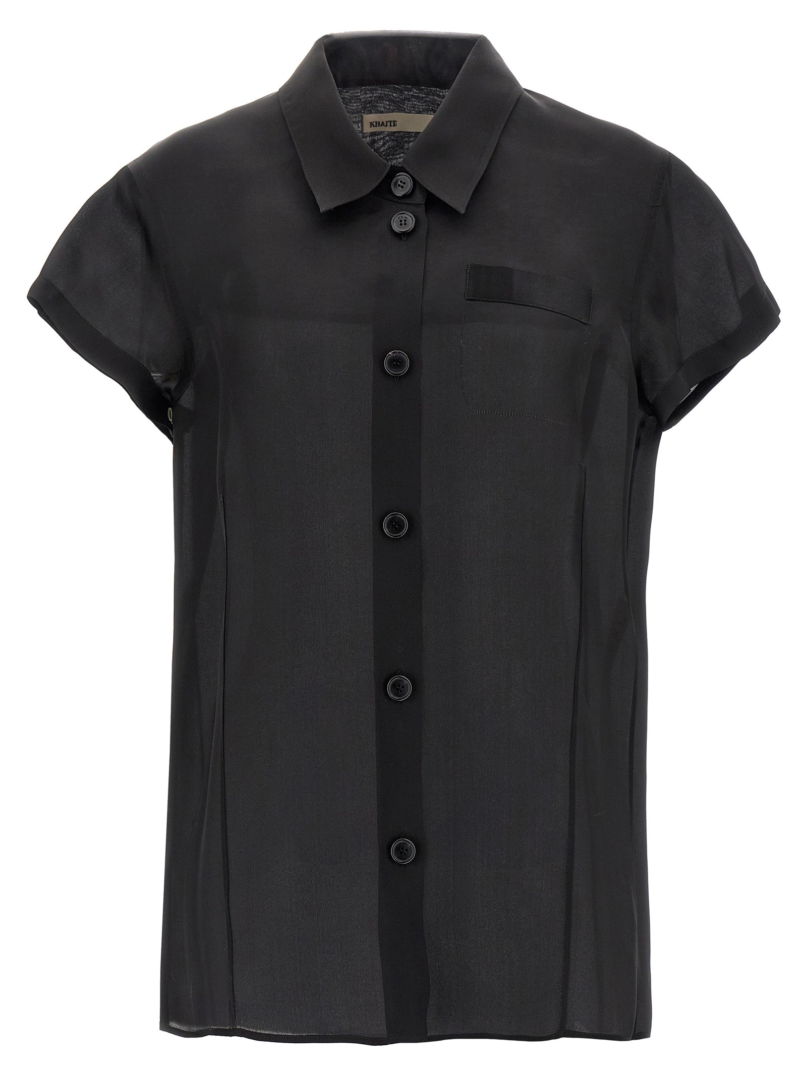 Keefe shirt Black Silk Shirt, Blouse
