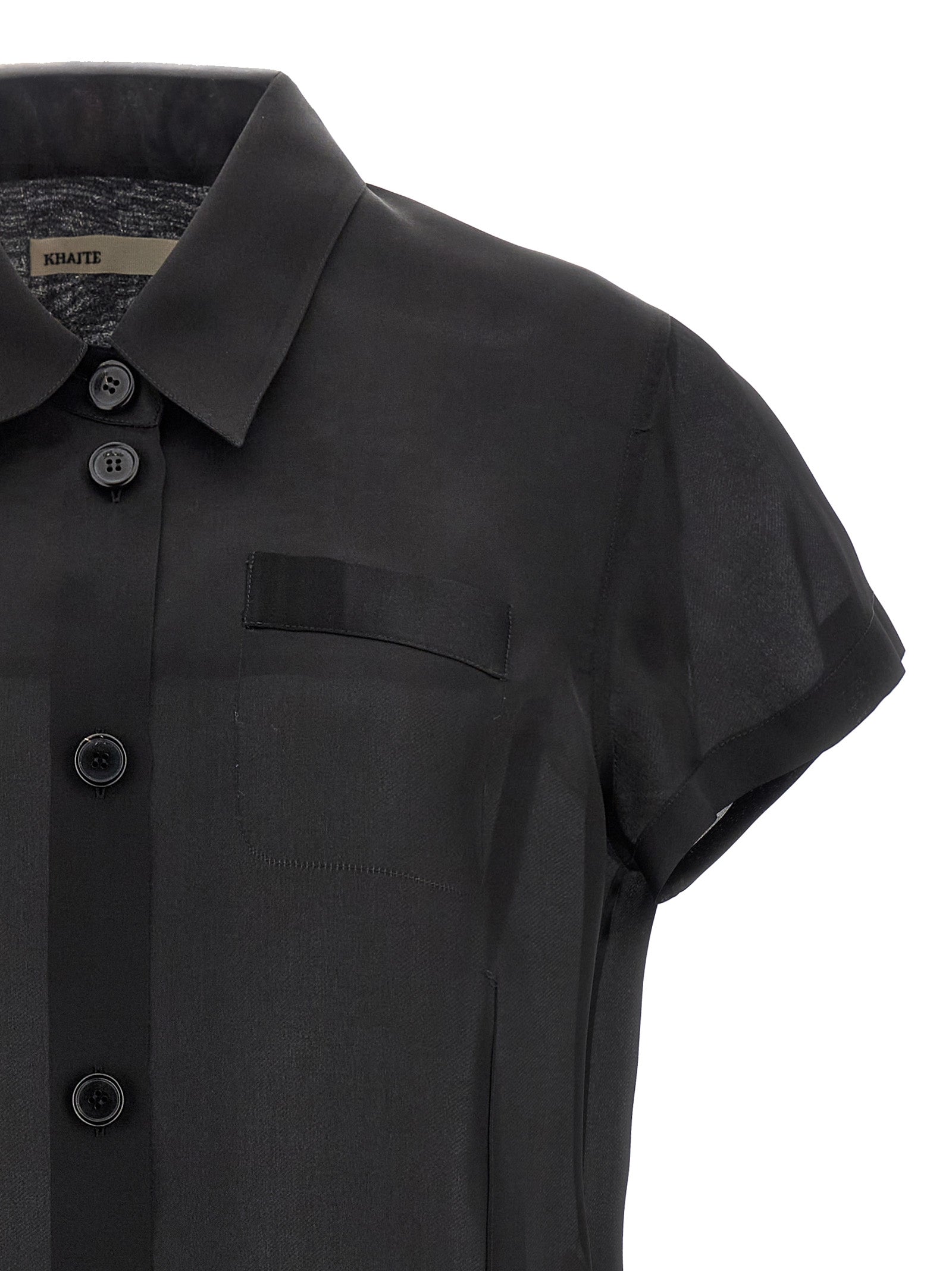 Keefe shirt Black Silk Shirt, Blouse