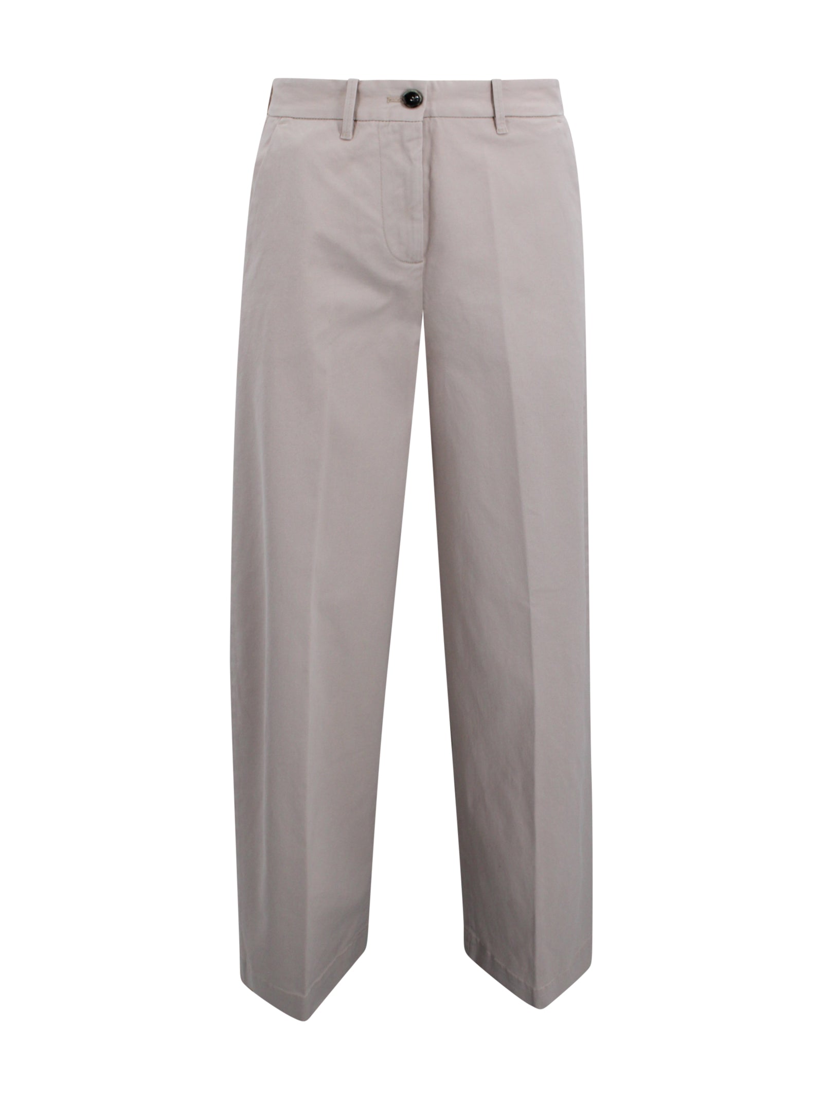 NINE IN THE MORNING Trousers Ivory Linen