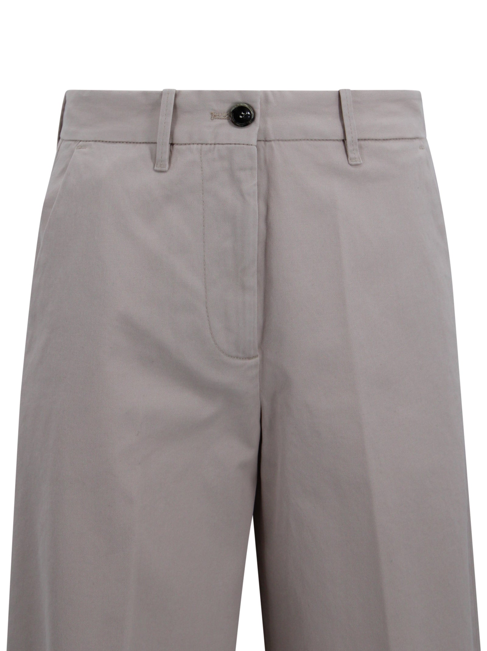 NINE IN THE MORNING Trousers Ivory Linen