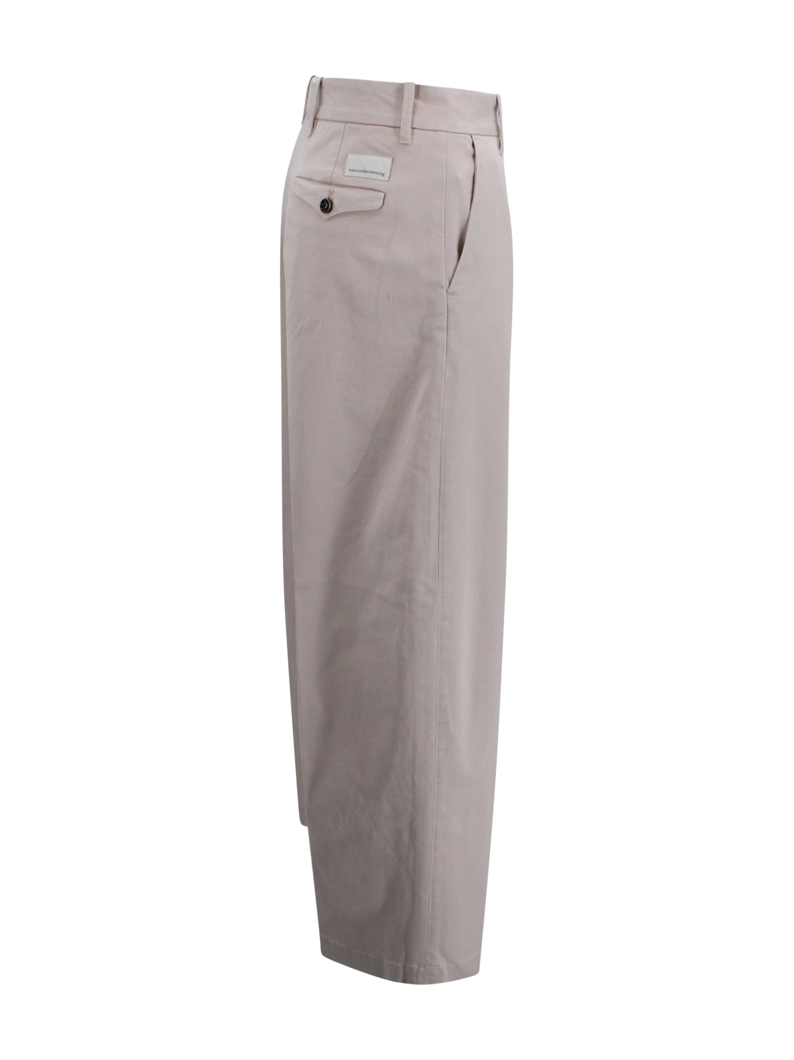 NINE IN THE MORNING Trousers Ivory Linen