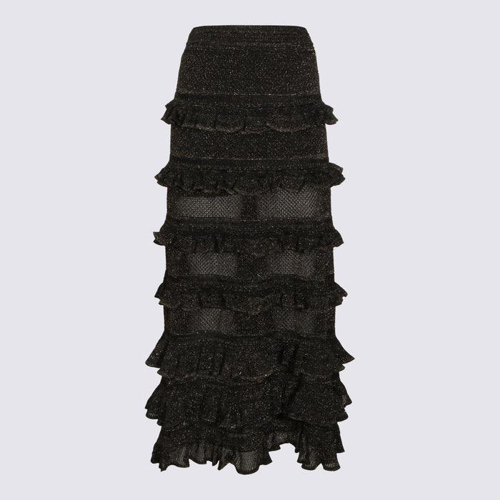 Zimmermann Skirts Metallic Black _ Co