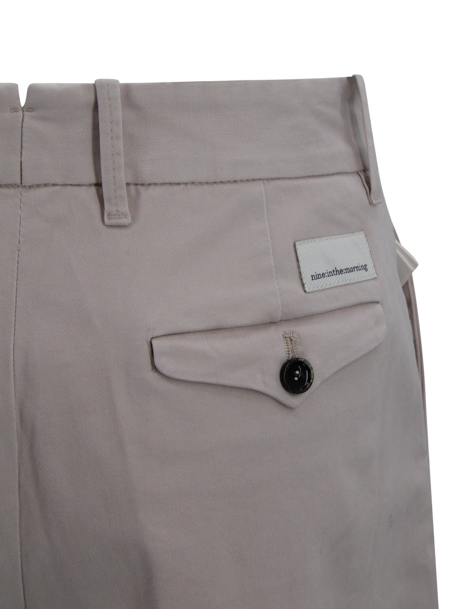 NINE IN THE MORNING Trousers Ivory Linen