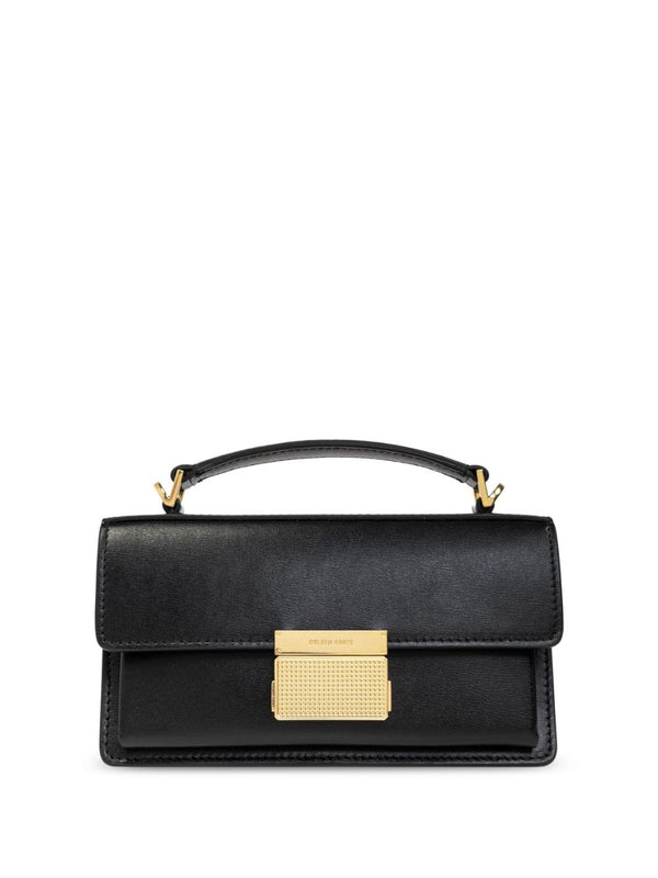 Golden Goose Calf Leather 100% top handle bag in black
