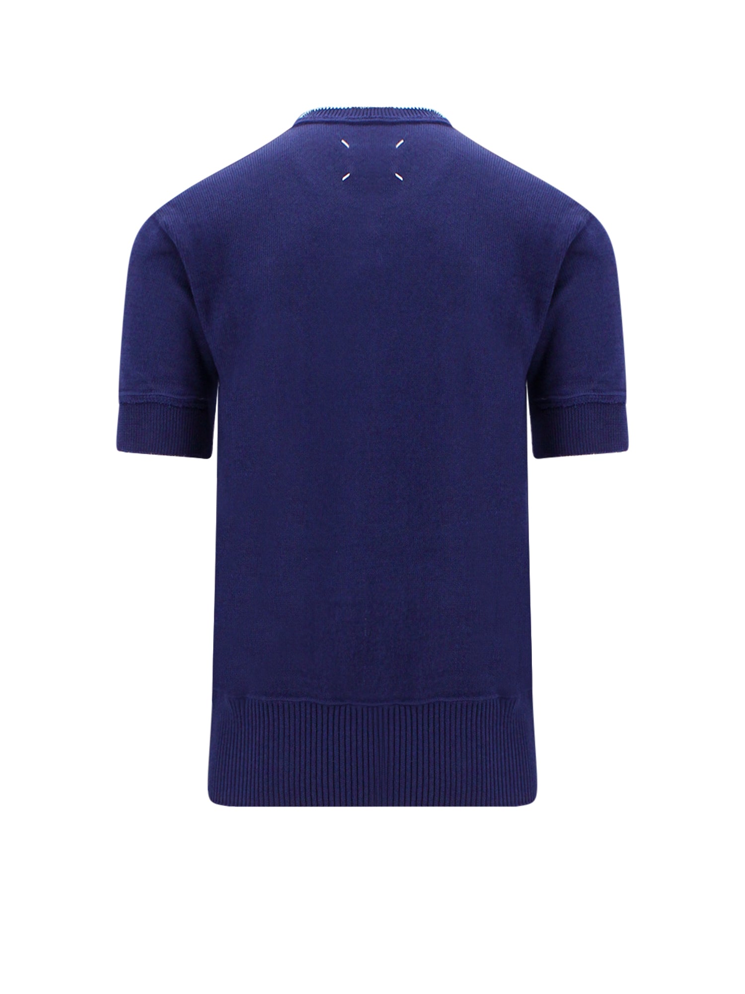 Maison Margiela T-Shirts And Polos Blue Lana Acrilico Poliammide