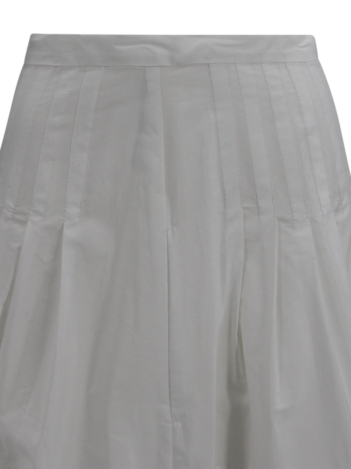 Max Mara Studio Skirts White Cotton