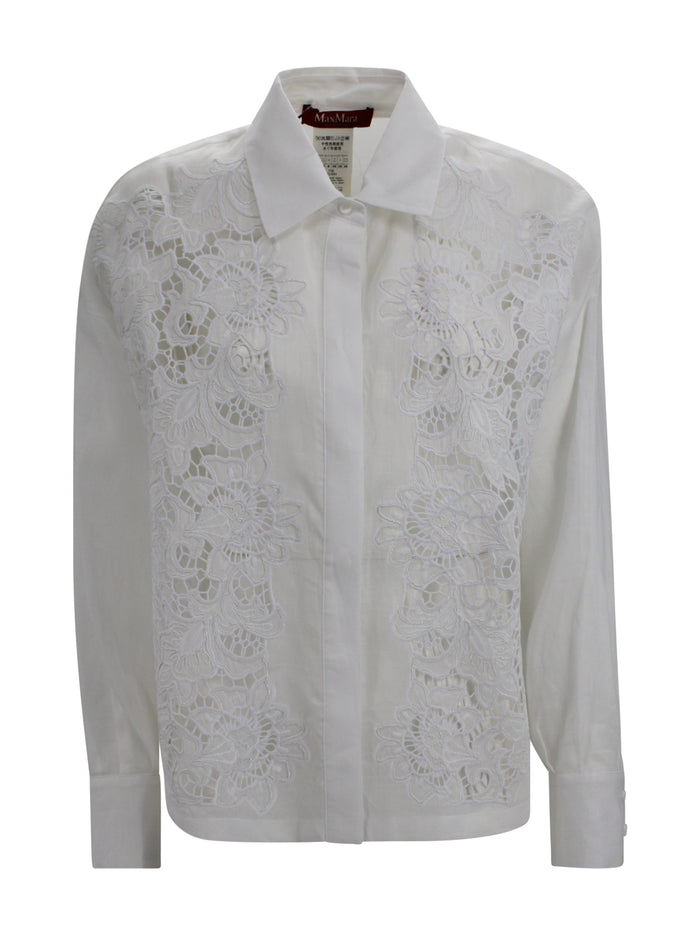 Max Mara Studio Shirts White Ramie