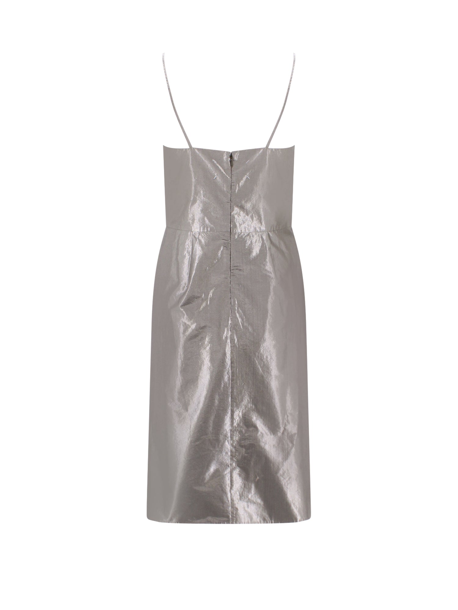 Maison Margiela Dresses Silver Cotton Poliestere