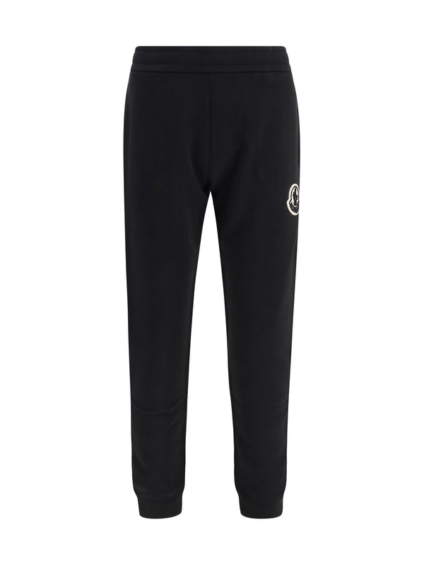 Tracksuit Pants Black Cotton Trousers