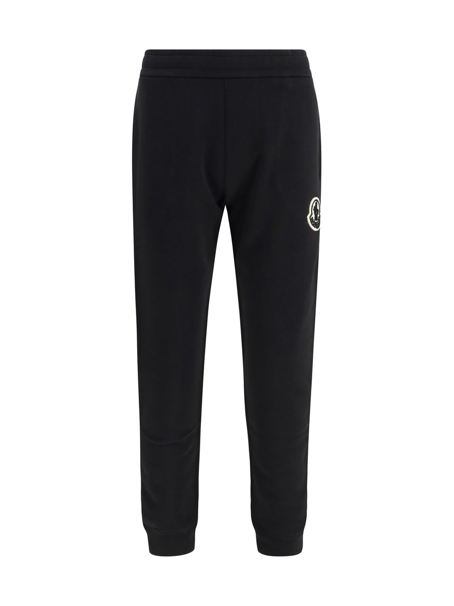 Tracksuit Pants Black Cotton Trousers