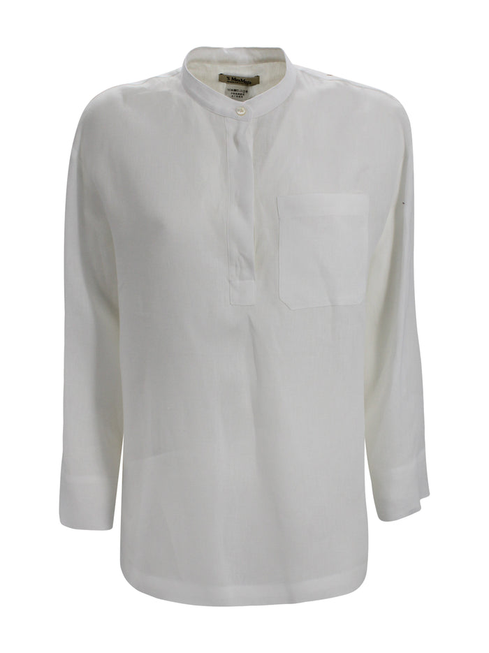 S Max Mara Shirts White Linen