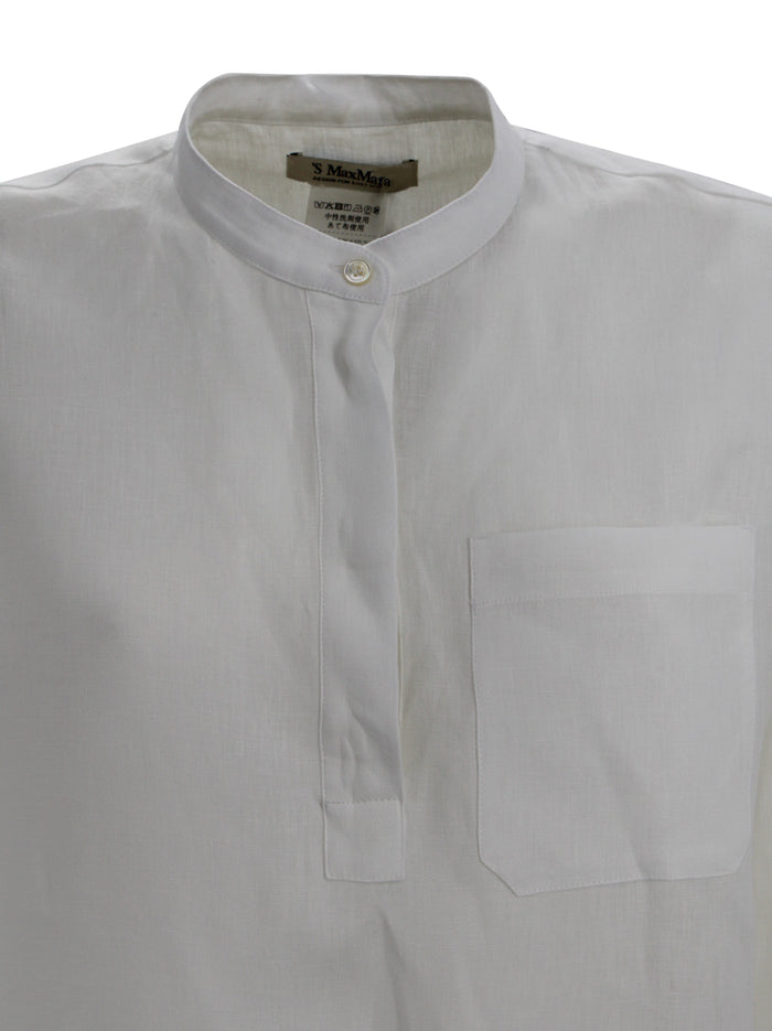 S Max Mara Shirts White Linen