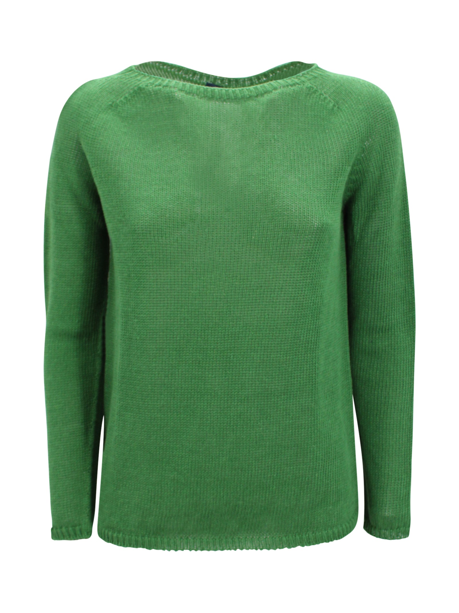 S Max Mara Top Green Linen