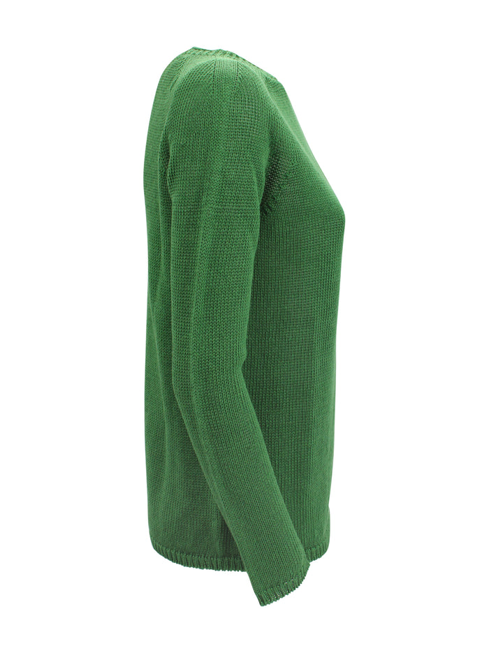 S Max Mara Top Green Linen