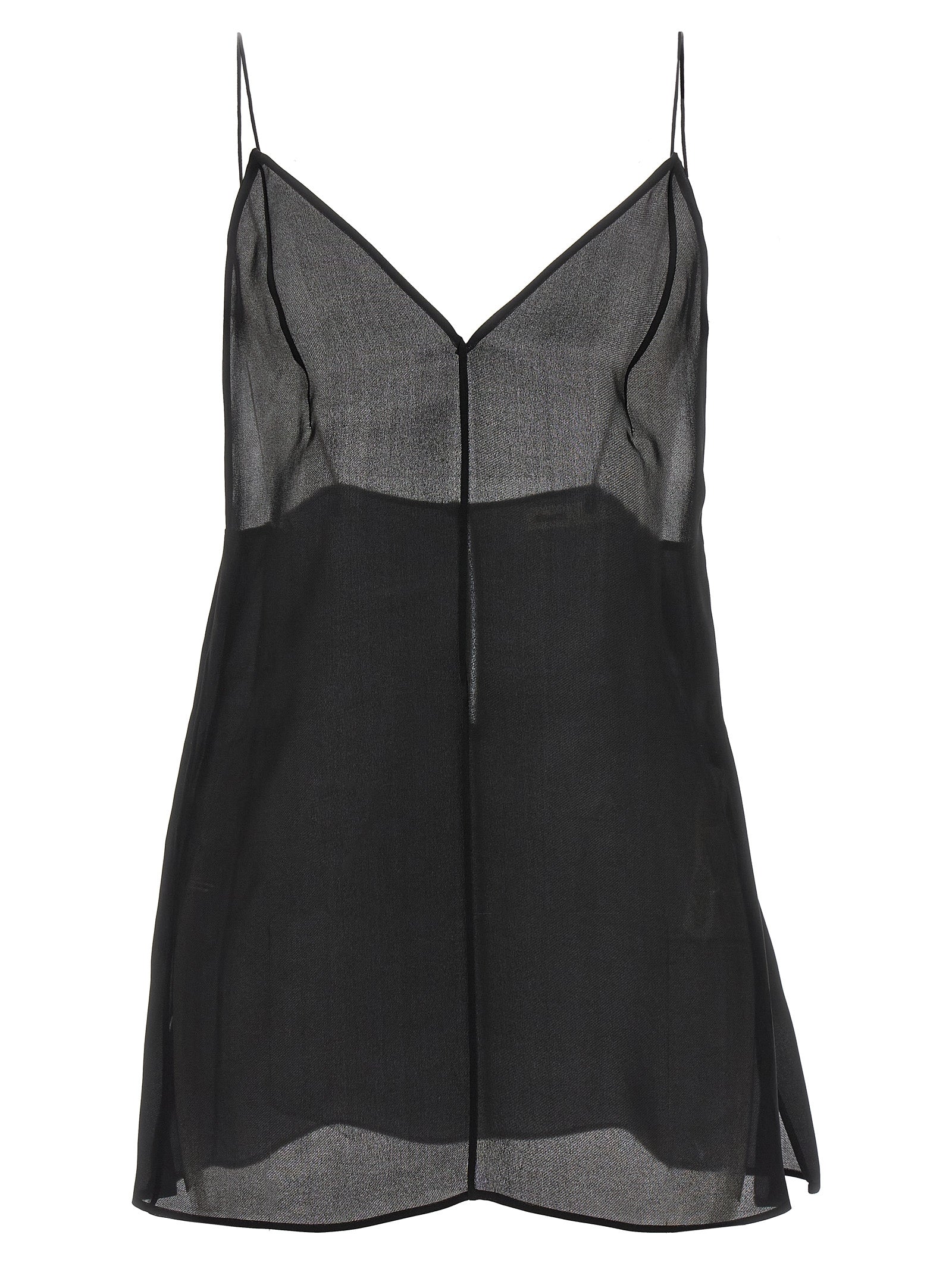 Talsie top Black Silk Tops