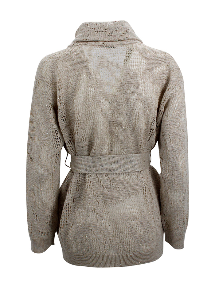 Brunello Cucinelli Sweaters Beige Linen